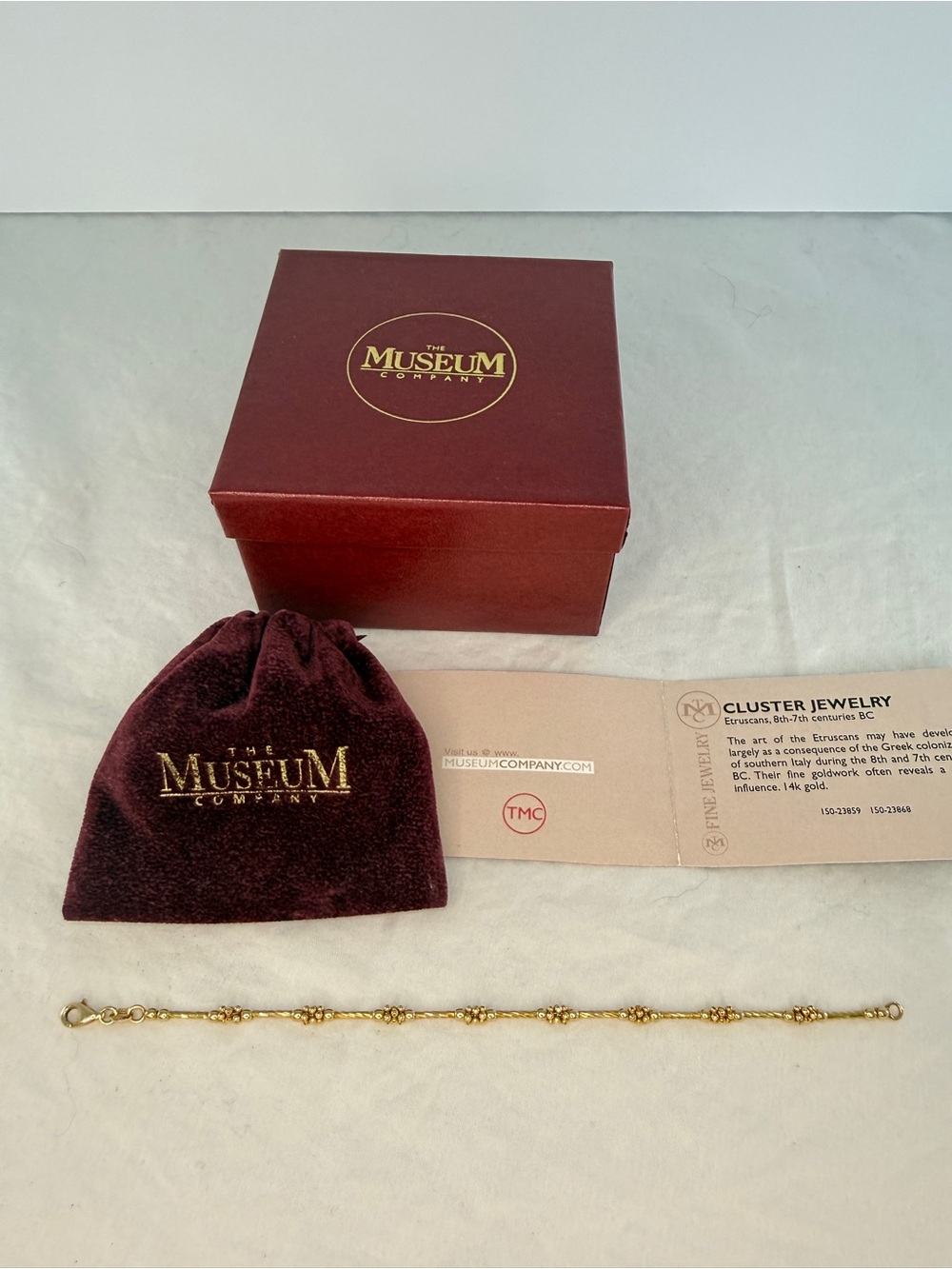 The Museum Company 14 kt Etruscan Revival Link Bracelet